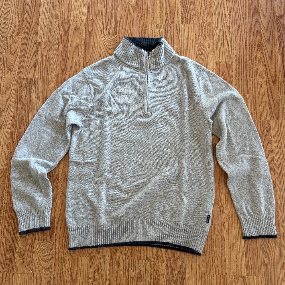 Patagonia Wool Blend Mock Neck 1/4 Zip Sweater